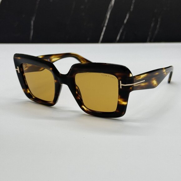 NEW TOM FORD ESME TF1157 52E SUNGLASSES FT1157/S 52E WOMEN HAVANA - Picture 3 of 10